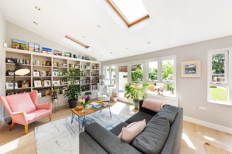 Large windows make the house bright and airy.