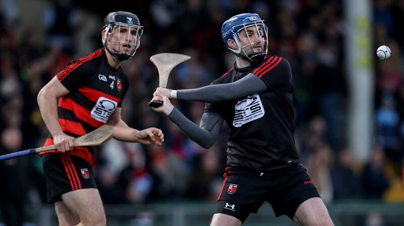 Ballygunner goalkeeper Stephen O'Keefe pucks the ball out. During the 2023 All-Ireland championship, 29 per cent of puckouts went short inside the 45-metre line. Photograph: Ben Brady/Inpho