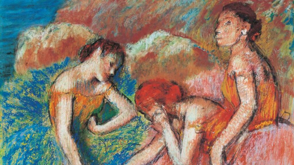 Detail from ‘Dancers Resting’ by Edgar Degas: ‘The dancers’ faces are simian masks.’ Heritage Foundation, Lausanne