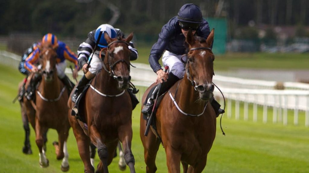 Tapestry, ridden by Joesph O’Brien to win The Friarstown Stud Debutante Stakes, would have to be supplemented for the Moyglare Stud Stakes. Photograph: Liam McBurney/PA