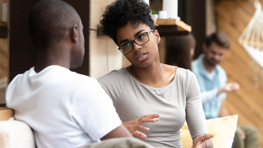 Instead of working out what to say next while the other person is speaking, just listen. Photograph: iStock