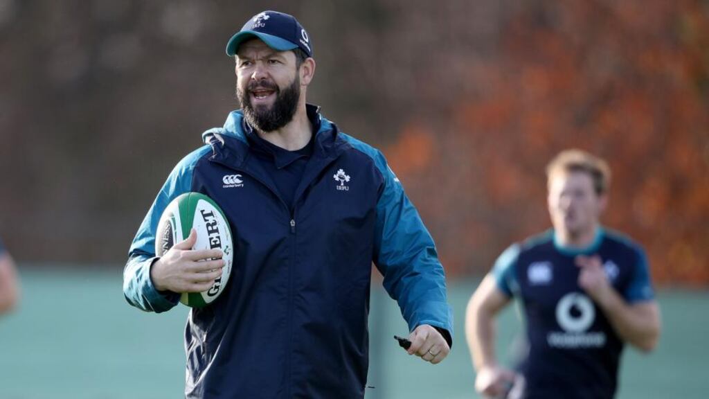 Andy Farrell: “I think fear drives players like that because they want to perform against the best.” Photograph: Dan Sheridan/Inpho