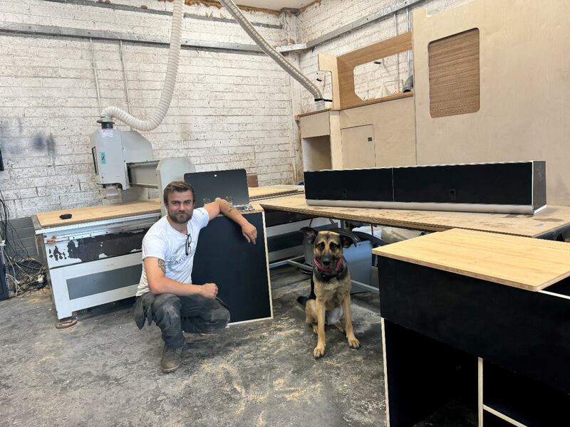 Byford uses an iPhone provided by Three for 3D scanning and digital design