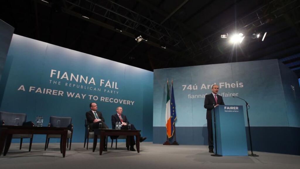 Fianna Fáil spokesman on finance Dara Calleary condemned banks for calling in loans “in some cases at short notice” and pulling down viable businesses and the jobs in them. Photograph: Niall Carson/PA Wire