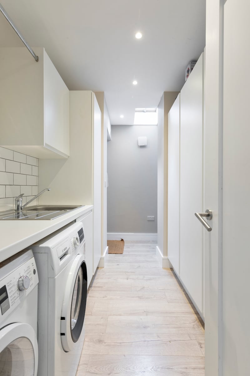 The utility has its own entrance