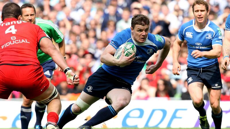 Brian O’Driscoll makes a break during Leinster’s semi-final against Toulouse at the Aviva Stadium in 2011. Photograph: Ryan Byrne/Inpho