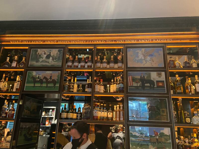 The residents’ bar at the Shelbourne