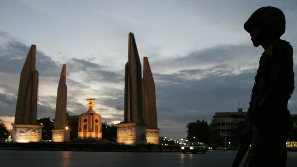 The Democracy Monument in central Bangkok. Robert Robinson (32), Carrigbeg, Ashford, Co Wicklow, died at Beaumont Hospital on July 20th last year, one month after he fell from the apartment block in Bangkok’s Lat Krabang district. File photograph: Chaiwat Subprasom/Reuters
