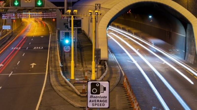 An average speed detection system was successfully introduced in the Dublin Tunnel to combat speeding in 2017. Photograph: Garda/Facebook