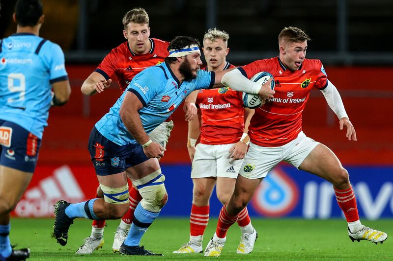Jack Crowley will start at fullback for Munster against Leinster. Photograph: Ben Brady/Inpho