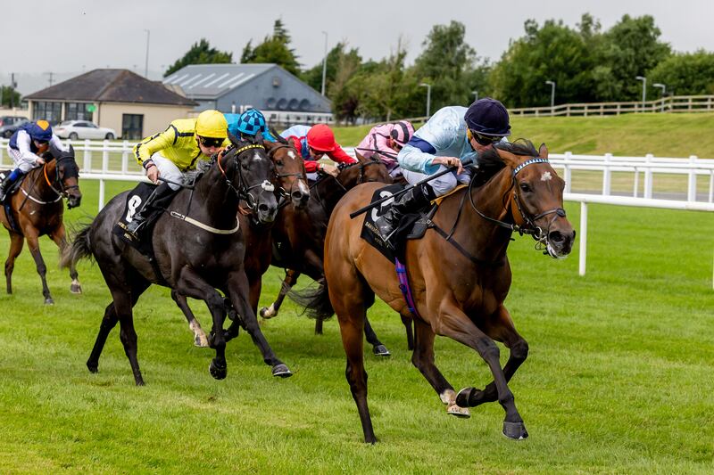 Ryan Moore on Believing winning the Barberstown Castle Sapphire Stakes at the Curragh. Photograph: Morgan Treacy/Inpho