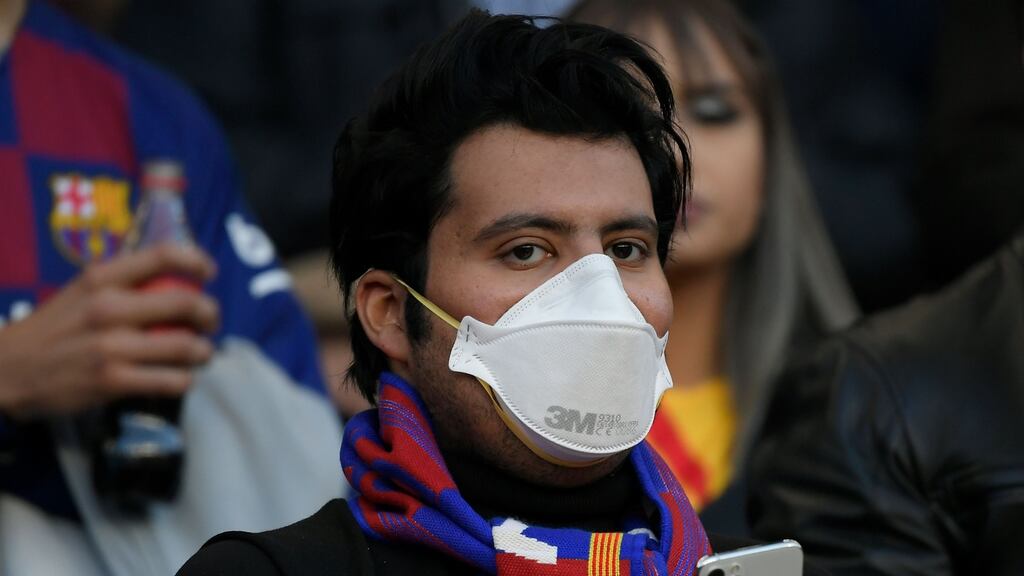 Barcelona v Napoli will take place without spectators due to fears over the spread of the coronavirus. Photograph: Getty Images