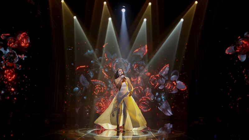 Jamala, a Tatar who’s singing for Ukraine in the Eurovision. Photograph: Reuters/Valentyn Ogirenko