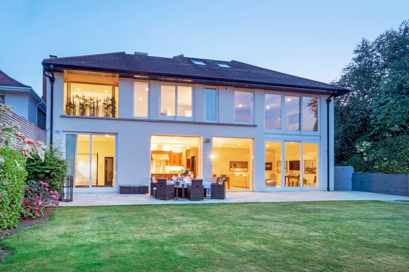 Rear view of the house