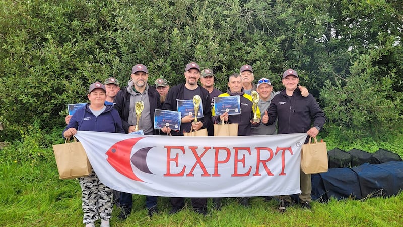 Members of the Lucky Anglers Club at Silvergrove Lake, Co Clare