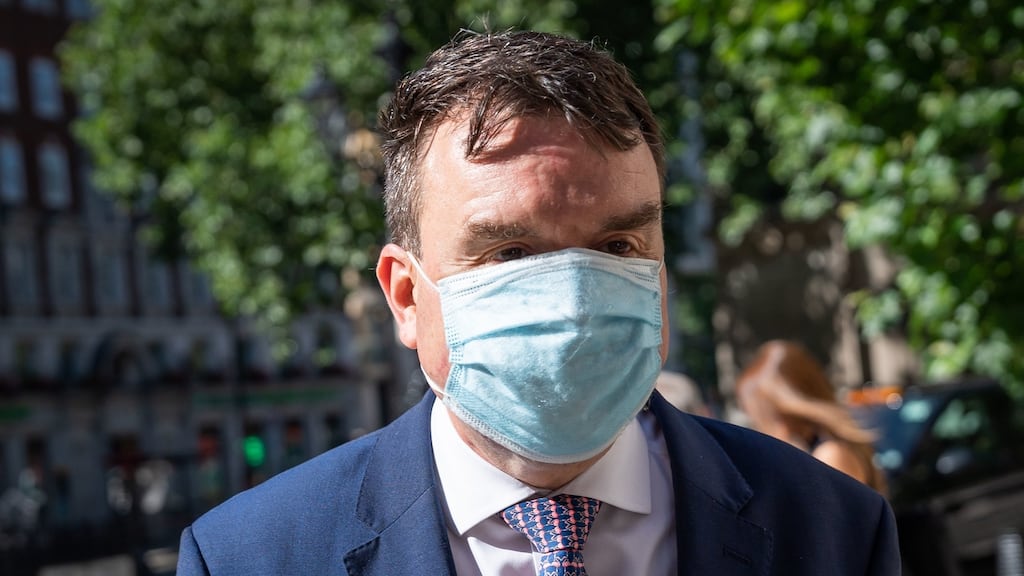 Former Conservative MP Andrew Griffiths arriving at the Royal Courts of Justice in London. Photograph: Aaron Chown/PA Wire