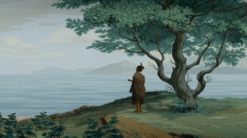 In Pursuit of Venus is a cinematic re-imagining by Lisa Reihana of the French scenic wallpaper Les Sauvages De La Mer Pacifique, 1804-1805, also known as Captain Cook’s voyages