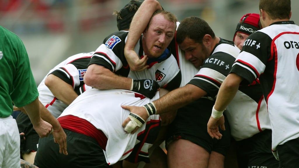 Trevor Brennan in action for Toulouse in the Heineken European Cup Semi-Final in 2003. Photograph: Billy Stickland/Inpho