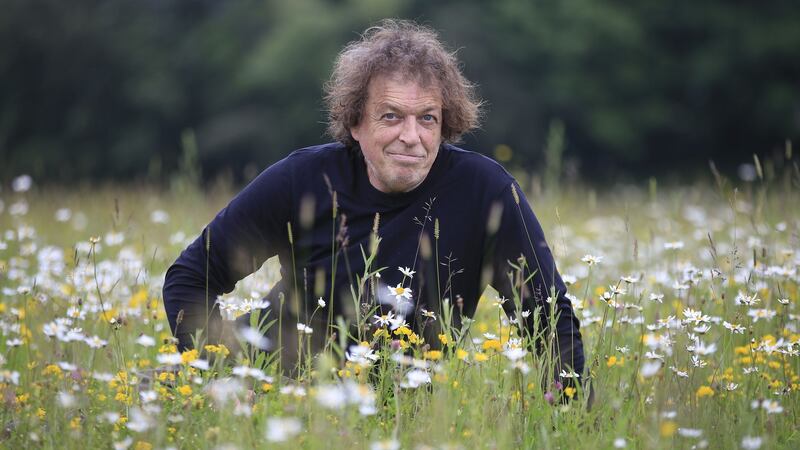 Sandro Cafolla in the wildflower meadow in Cabinteely Park, Co Dublin. Photograph: Nick Bradshaw