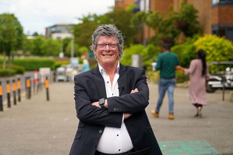 Niall Boylan canvassing in the Square shopping centre in Tallaght: 'Immigration is chaos.' Photograph: Enda O'Dowd