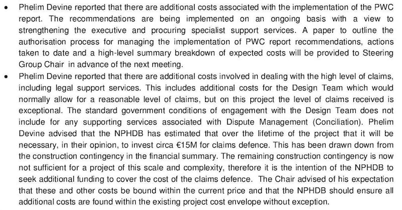 An extract from the documents seen by the Irish Times.