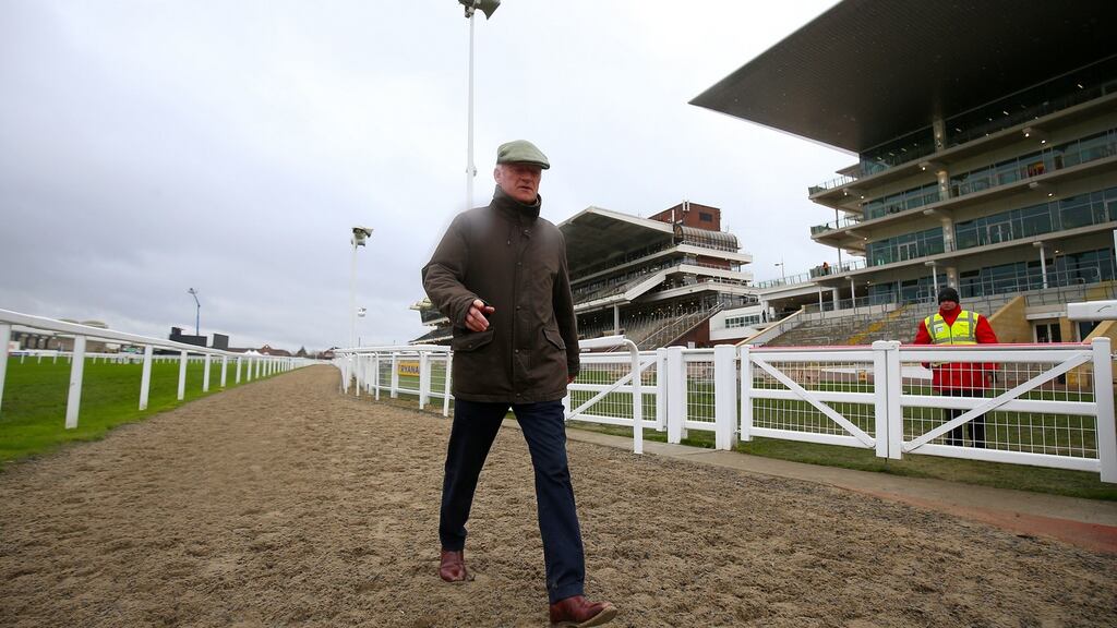 Trainer Willie Mullins during St Patrick’s Thursday of the 2019 Cheltenham Festival at Cheltenham Racecourse. Photo: Nigel French/PA Wire