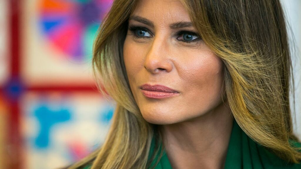 First lady Melania Trump: The total payment of damages and costs is believed to come to less than $3 million. Photograph: Al Drago/The New York Times