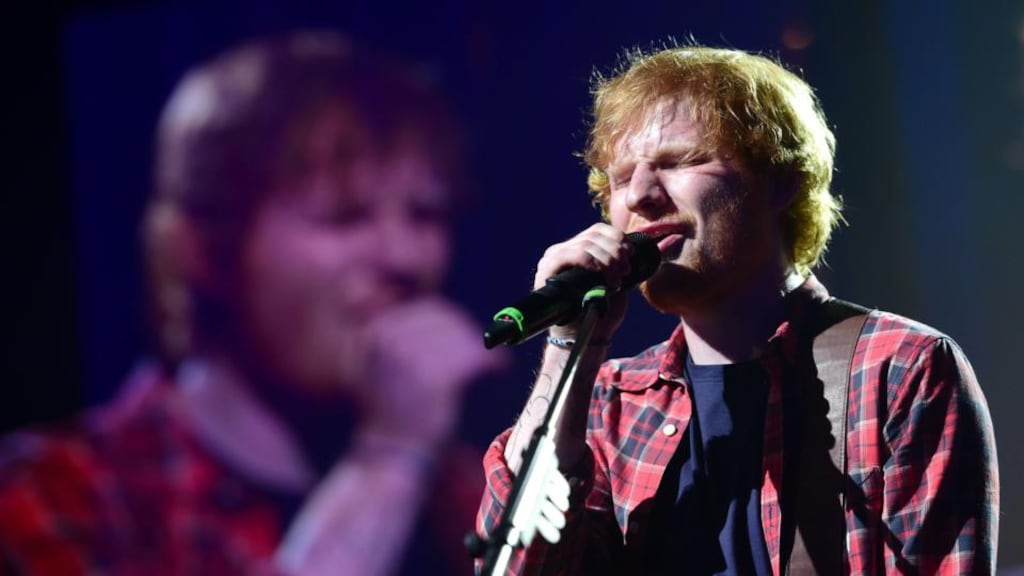 Does Ed Sheeran resent the term ‘ginger’? Given that his new record label is called Gingerbread Records, we can probably conclude that he doesn’t. Ian West/PA Wire
