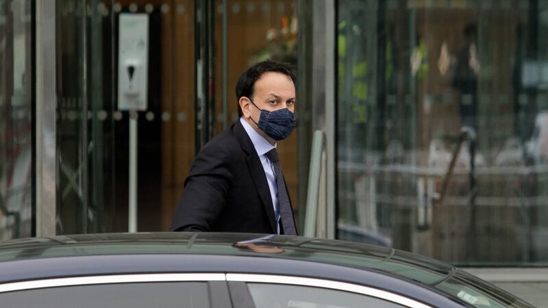 Tánaiste Leo Varadkar told the Fine Gael parliamentary party meeting that the idea any country had spare vaccines was ‘not realistic’. Photograph: Gareth Chaney/Collins
