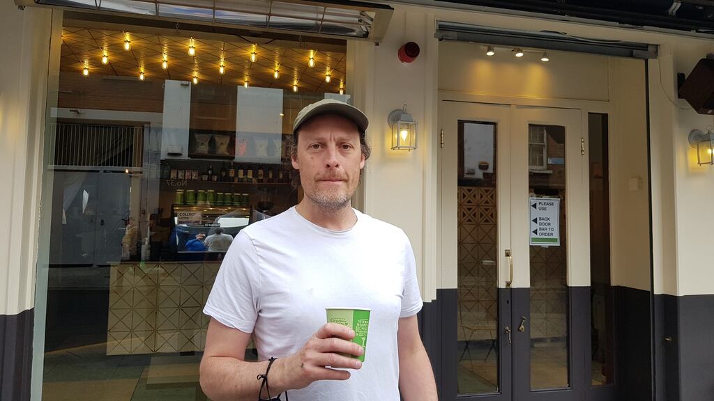 Richard Hanlon, owner of Brew 42 on South William Street says his business was in ‘the epicentre of the storm’ on Friday night.