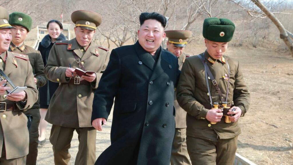 North Korean leader Kim Jong Un seen in undated photo released by North Korea’s Korean Central News Agency (KCNA) in Pyongyang on March 12th, 2015. Photograph: Reuters/KCNA