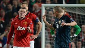 Wayne Rooney trains ahead of Bayern tie