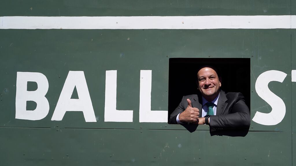 Taoiseach Leo Varadkar during a visit to the home of the Boston Red Sox at Fenway Park in Massachusetts during his visit to the US for St Patrick's Day. Photograph: Niall Carson/PA Wire