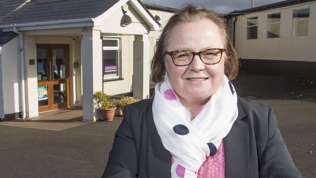 Grainne McIlvar, principal of Ballyhackett Primary School near Castlerock in Co Derry. Photograph: Steven McAuley