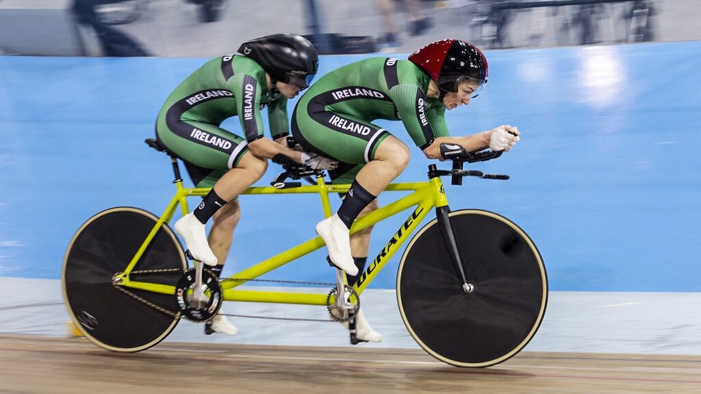 Irish duo Katie-George Dunlevy and Eve McCrystal took silver in Canada. Photograph: Casey B Gibson