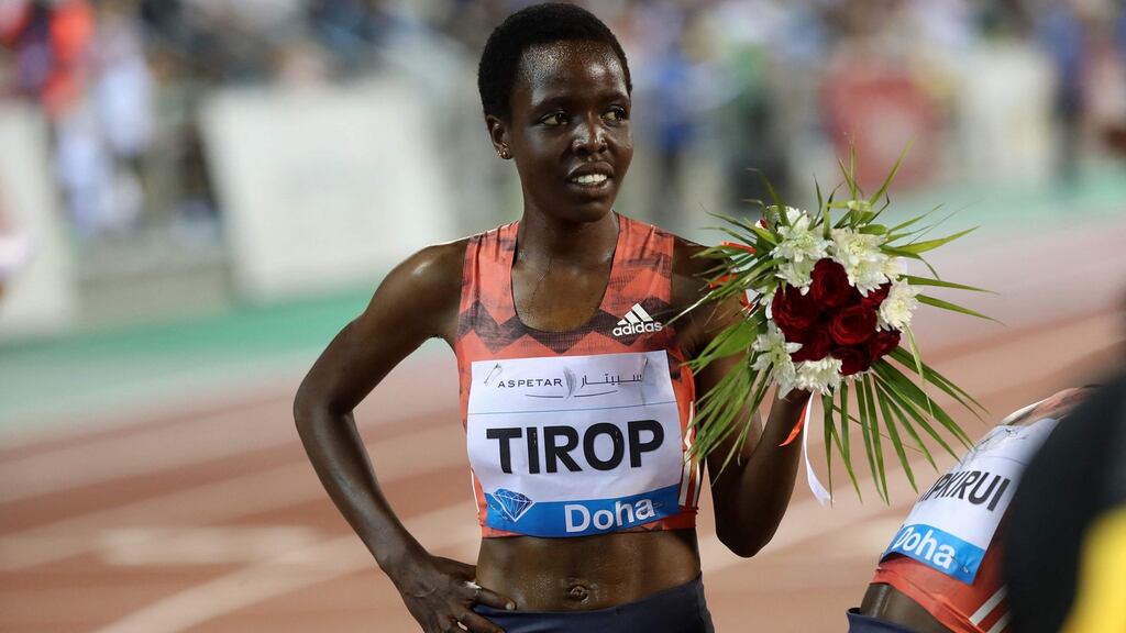 Record-breaking Kenyan distance runner Agnes Tirop was a two-times World Championship bronze medallist. Photograph: Getty Images