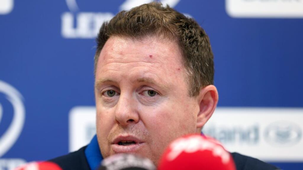 Leinster head coach Matt O’Connor: said that no decision had been made on the team’s captaincy. Photograph: Cathal Noonan/Inpho