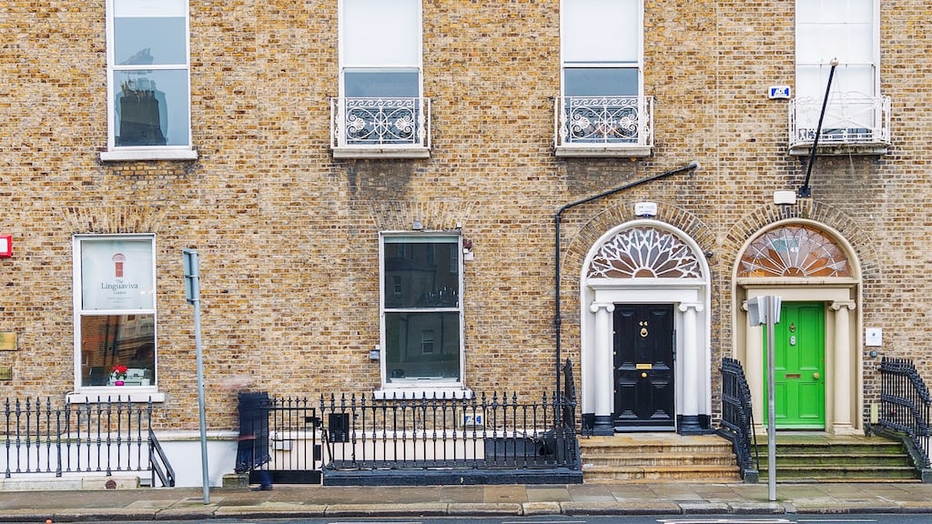 44 Lower Leeson Street: mid-terrace Georgian building comes to market along with mews building on Leeson Place