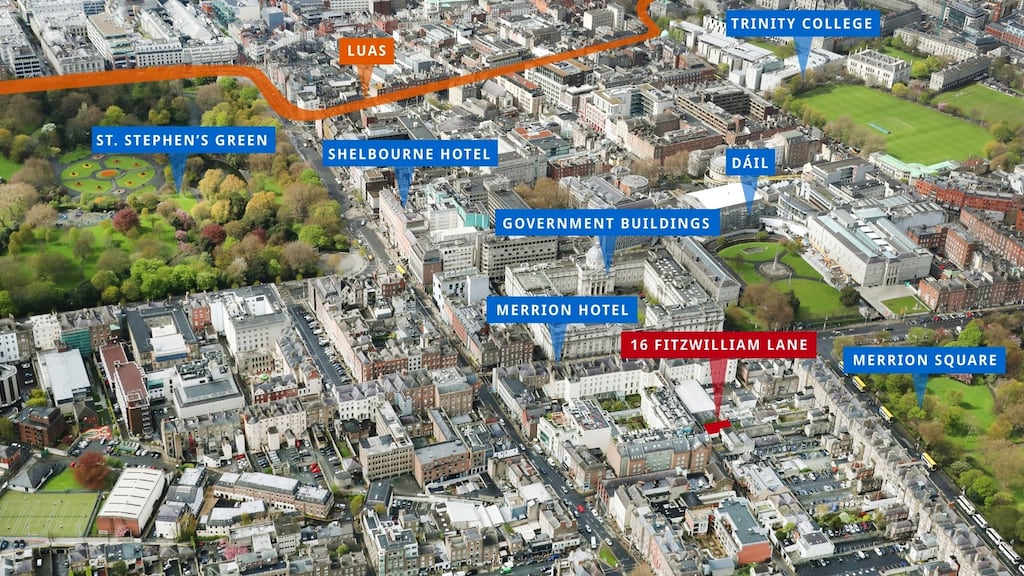 The houses would be within a five-minute walk of Government Buildings