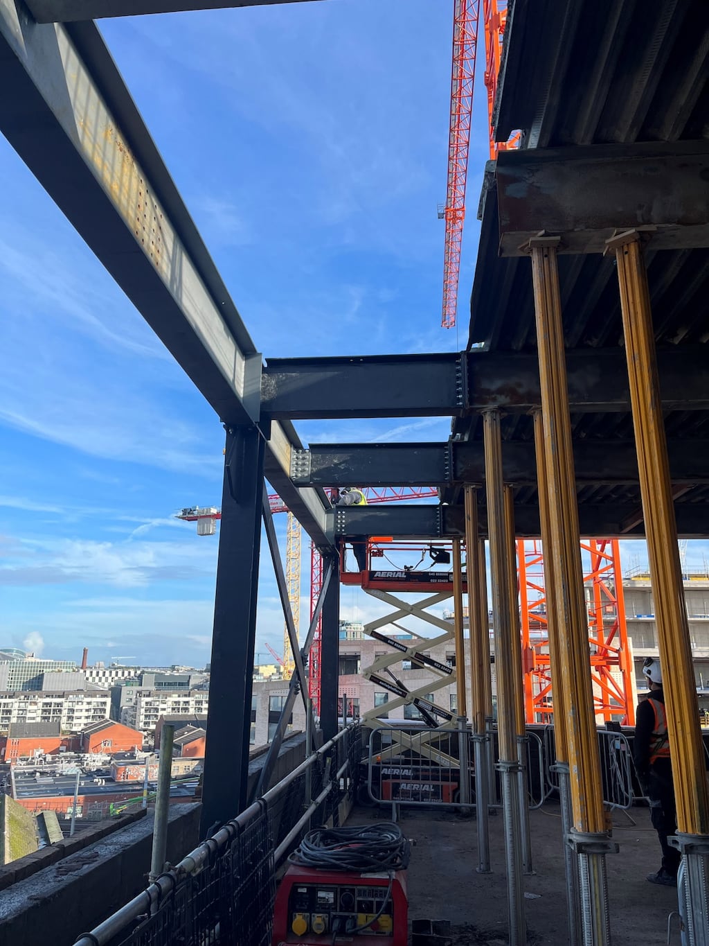 An example of steel reuse at the Treasury Building in Dublin. Photograph: The Irish Times