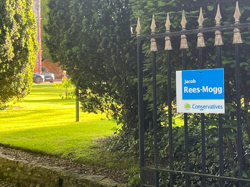The entrance to Jacob Rees Mogg's country pile in West Harptree, Somerset. Photograph: Mark Paul