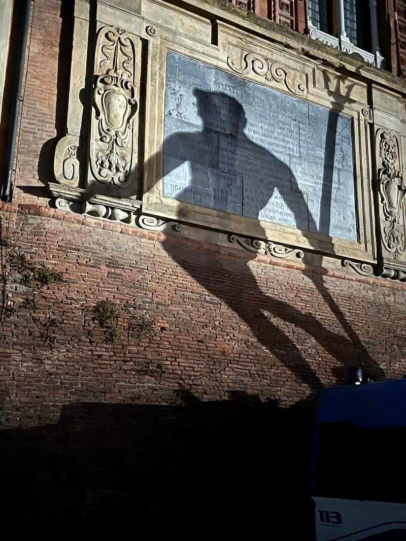 Neptune shadow, Bologna. Photograph: Tony Clayton-Lea