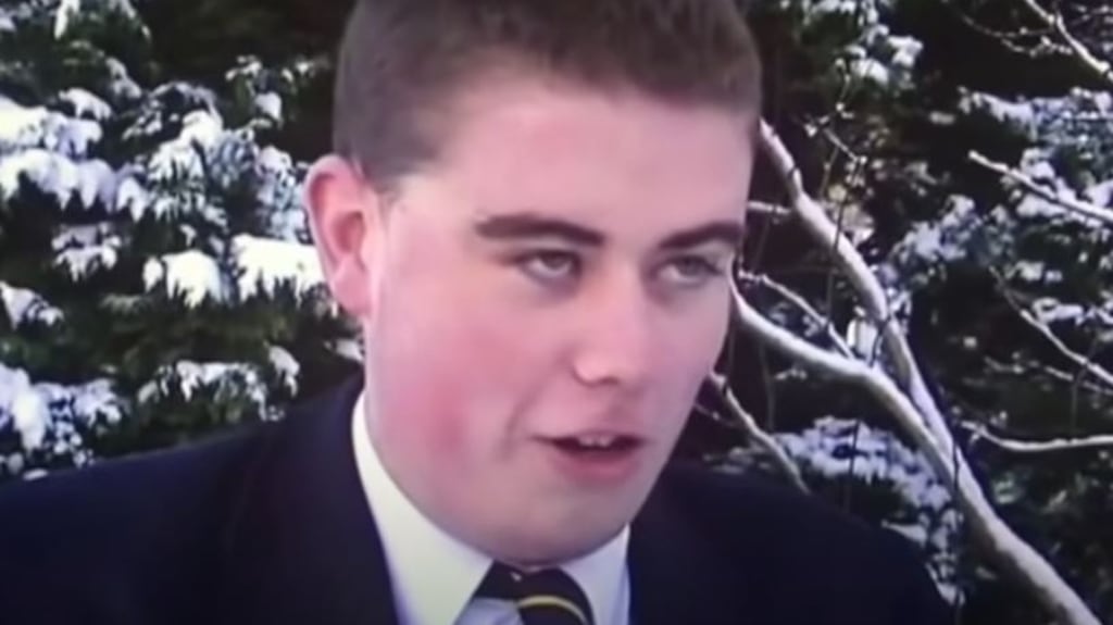 McSorley previously came to prominence in 2015 after interview to UTV walking to school in the snow which subsequently went viral. Photograph: YouTube