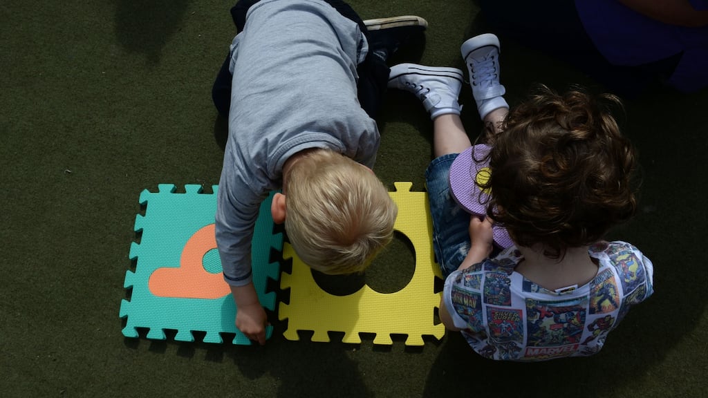 From September next year, the “free preschool year” will be expanded to ensure children can remain in preschool until they start primary school. Photograph: Dara Mac Dónaill