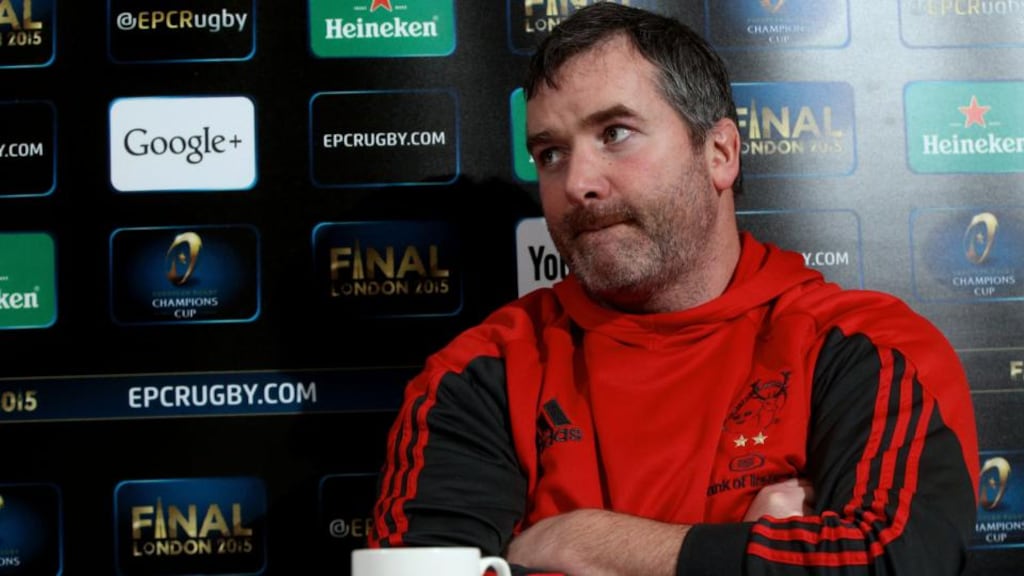 Munster head coach Anthony Foley: “What we don’t want is to play the victim. We were well beaten by Clermont.” Photo: James Crombie/Inpho