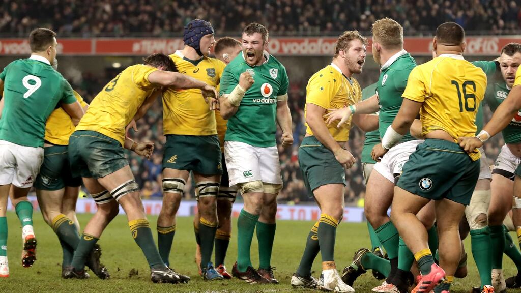 Australia are due to play Ireland in Dublin in November. Photograph: Morgan Treacy/Inpho