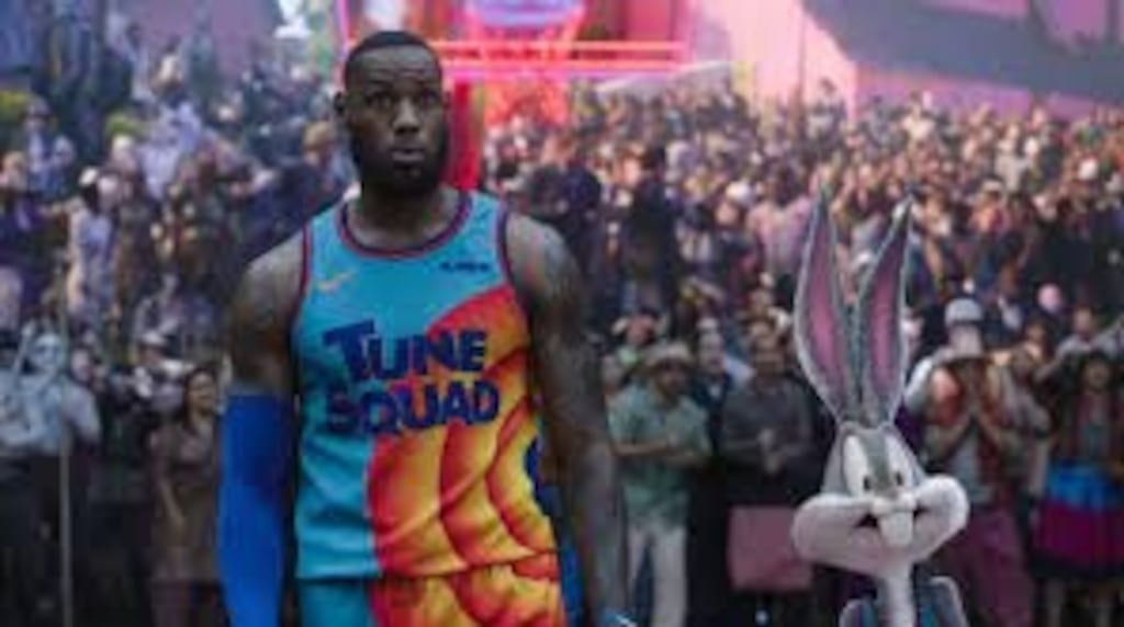 LeBron James and Bugs Bunny in Space Jam: A New Legacy