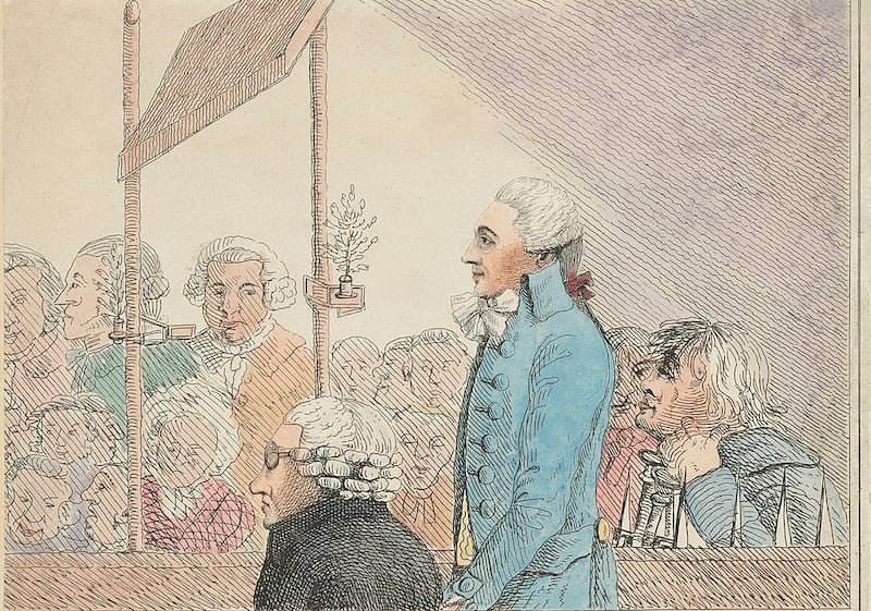 George Barrington convicted at the Old Bailey. Photograph: State Library of New South Wales/ Public Domain