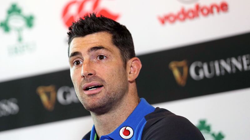 Rob Kearney speaks at a press conference ahead of this Saturday’s Test match against the Pumas. Photo: Dan Sheridan/Inpho