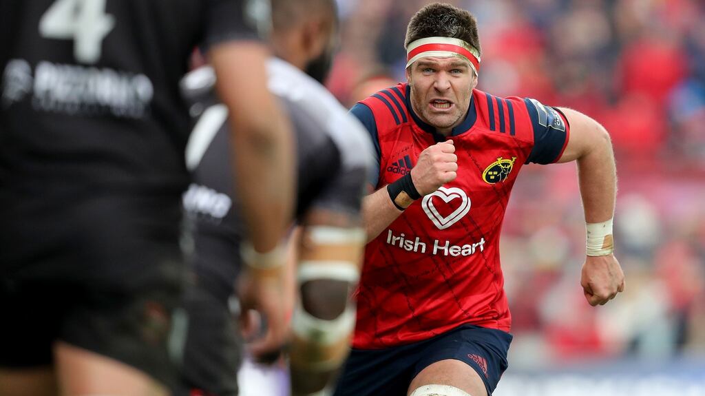 Billy Holland: will be making his 14th European start in a row when he lines up against Racing 92 in Bordeaux. Photograh: Dan Sheridan/Inpho